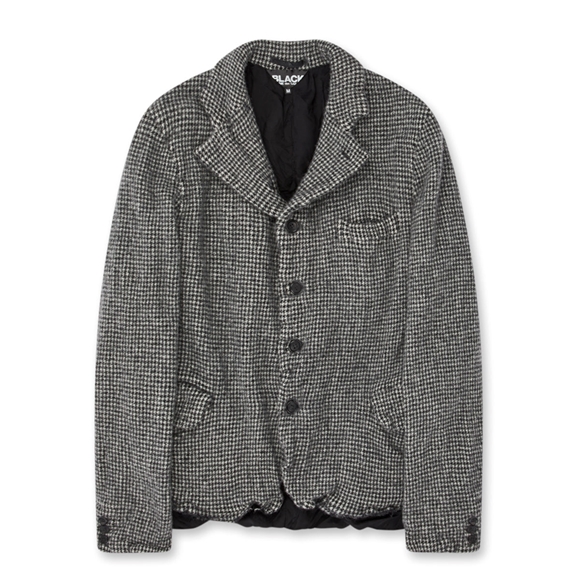 Comme Des Garcons BLACK Comme des Garçons - Houndstooth Jacket Oberbekleidung Schwarz Weiß | 19854-CRXF