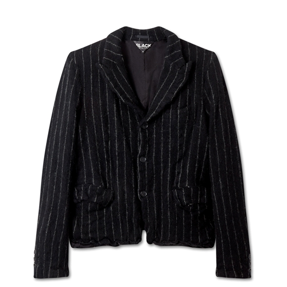 Comme Des Garcons BLACK Comme des Garçons - Tailored Chalk Stripe Jacket Oberbekleidung Schwarz Weiß | 65281-MNWV