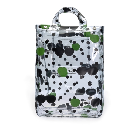 Comme Des Garcons CDG Beatles - Big PVC Apple & Dot Tote Tasche Transparent | 60958-YZIP
