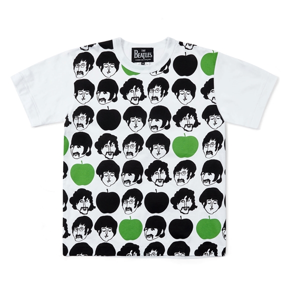 Comme Des Garcons CDG Beatles - Green Apple T-Shirt T-Shirts Weiß | 62941-QZPL