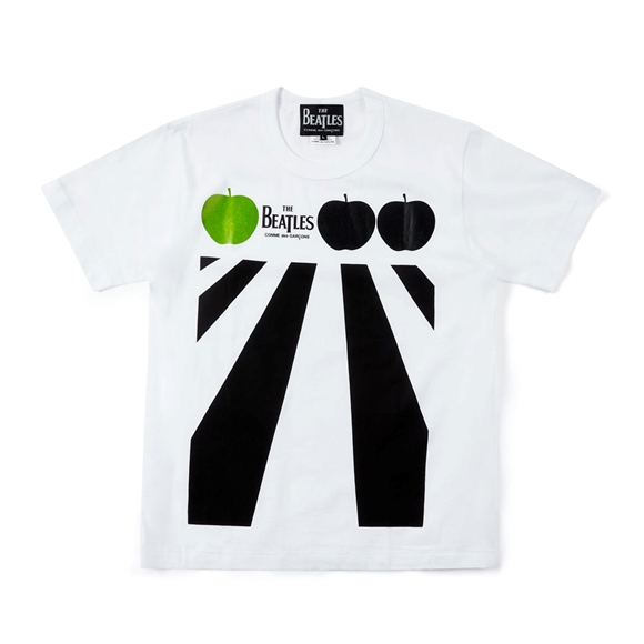 Comme Des Garcons CDG Beatles - Logo T-Shirt T-Shirts Weiß | 10825-PISC