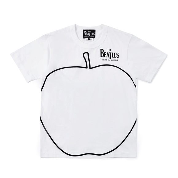 Comme Des Garcons CDG Beatles - Logo T-Shirt T-Shirts Weiß | 41038-WRHP