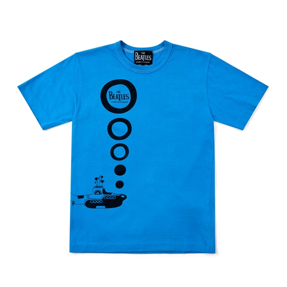 Comme Des Garcons CDG Beatles - T-Shirt T-Shirts Blau | 14685-CKFP