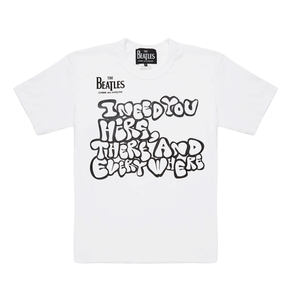 Comme Des Garcons CDG Beatles – T-Shirt T-Shirts Weiß | 27489-LWPV