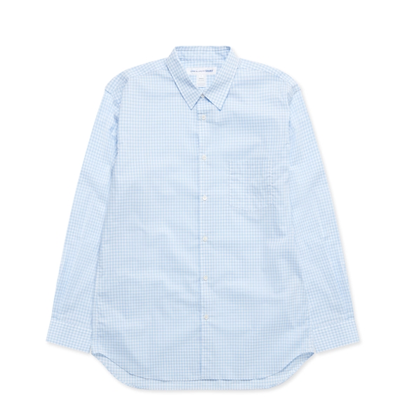 Comme Des Garcons CDG Shirt Forever - Klassische Fit Checked Shirt Oberteile Blau | 60832-QMYO