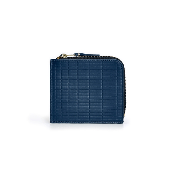 Comme Des Garcons CDG Wallet - Brick Zip Around Wallet - SA3100BK Brick Blau | 37942-VZMD
