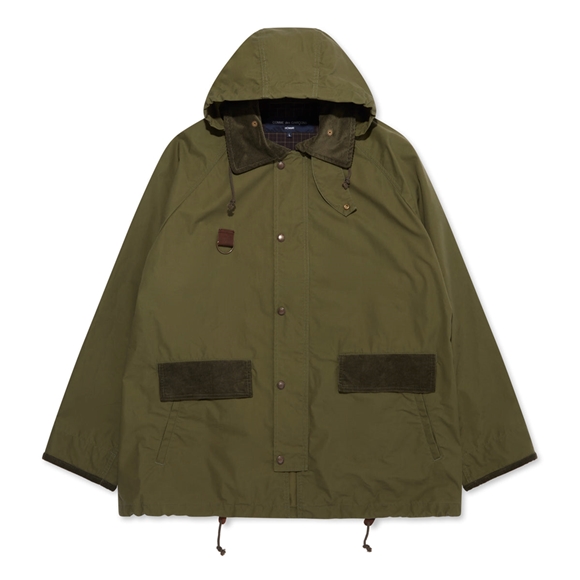 Comme Des Garcons Homme - Baumwoll Nylon Parka Oberbekleidung Khaki | 43571-QFVB