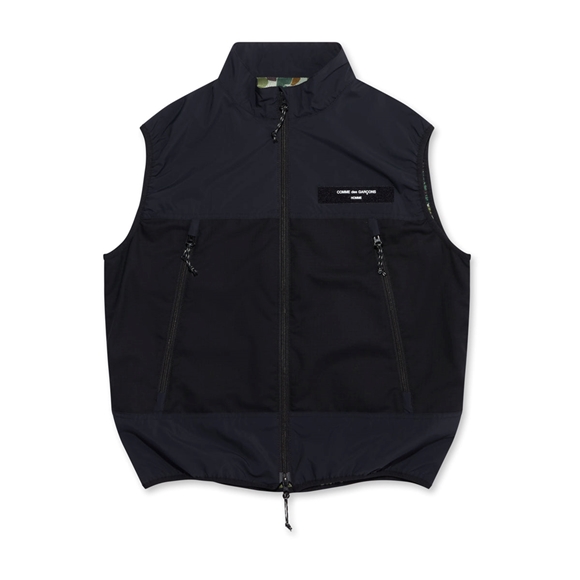 Comme Des Garcons Homme - Technical Wolle Vest Vests Dunkel | 25619-NZLC