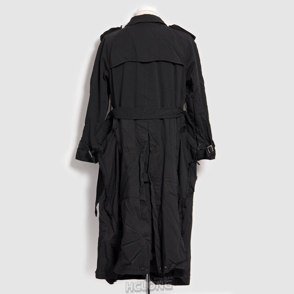 Comme Des Garcons BLACK Comme des Garçons - Double Breasted Trench Coat Oberbekleidung Schwarz | 02914-QUPB