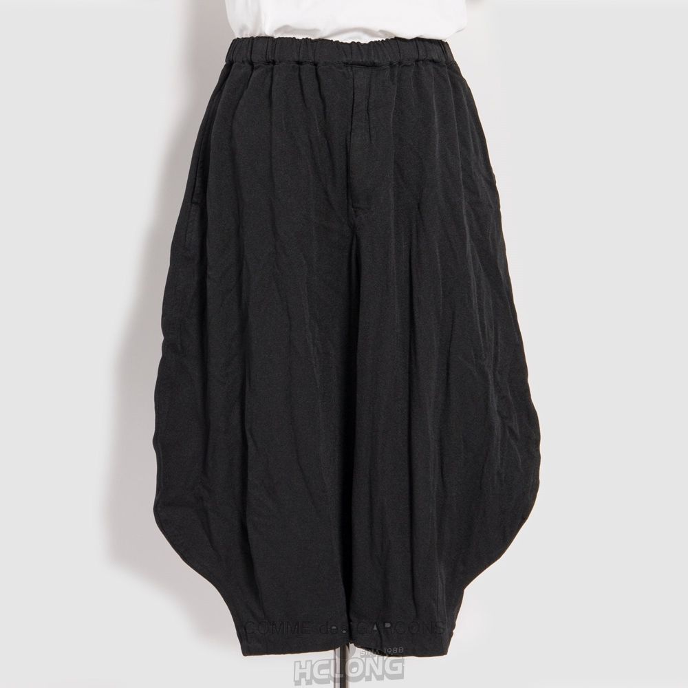 Comme Des Garcons BLACK Comme des Garçons - Polyester Twill Relaxed Trouser Hose Schwarz | 02916-RBPN