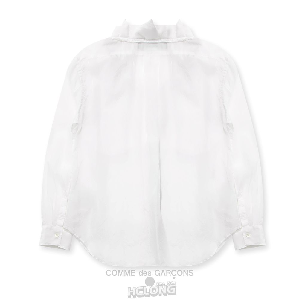 Comme Des Garcons BLACK Comme des Garçons - Cupra Taffeta Shirt Hemd Weiß | 05841-PIFS
