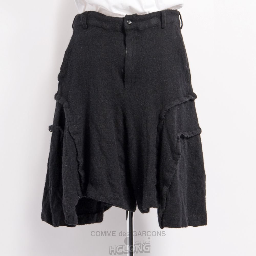 Comme Des Garcons BLACK Comme des Garçons - Wolle Shorts Kurze Hose Schwarz | 08472-BSNF