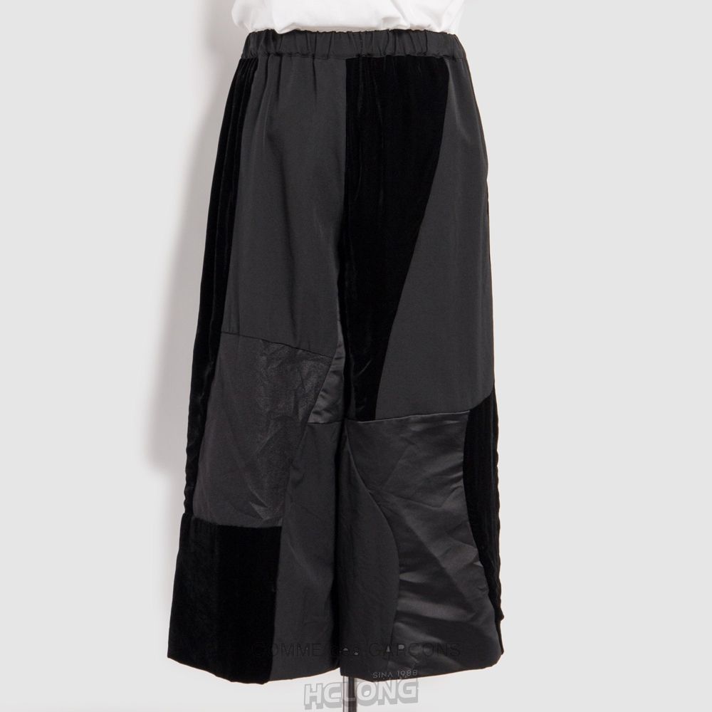 Comme Des Garcons BLACK Comme des Garçons - Patchwork Pants Hose Schwarz | 12493-OAHQ