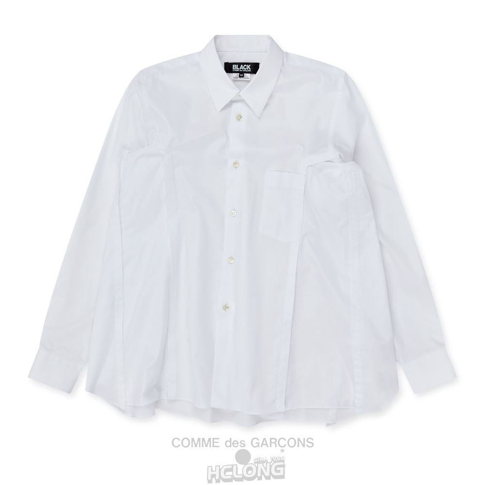 Comme Des Garcons BLACK Comme des Garçons - Baumwoll Shirt Hemd Weiß | 19038-XDTJ