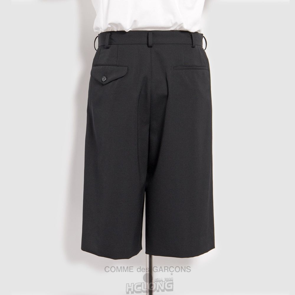 Comme Des Garcons BLACK Comme des Garçons - Wolle Shorts Kurze Hose Schwarz | 20951-EOMB