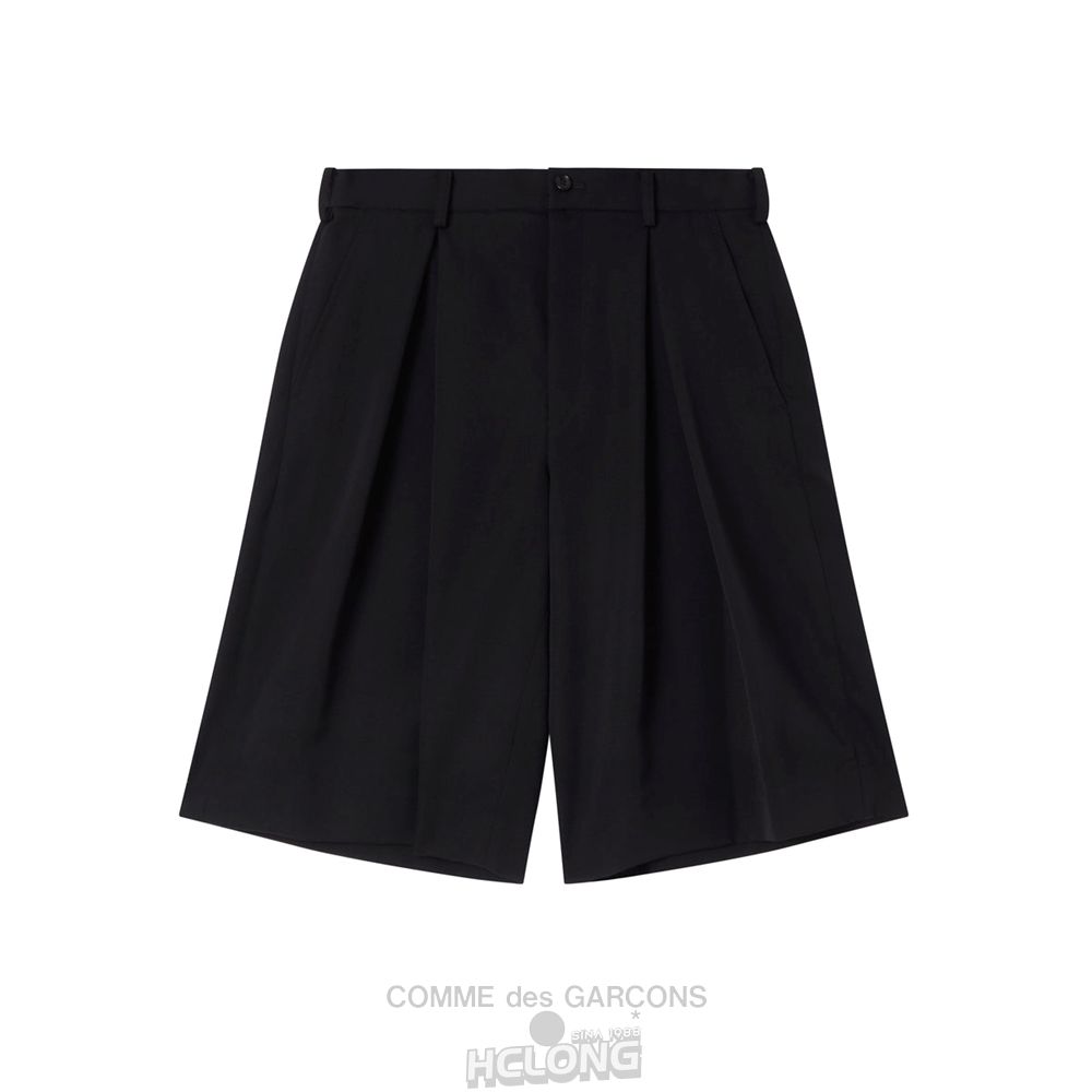 Comme Des Garcons BLACK Comme des Garçons - Wolle Shorts Kurze Hose Schwarz | 20951-EOMB
