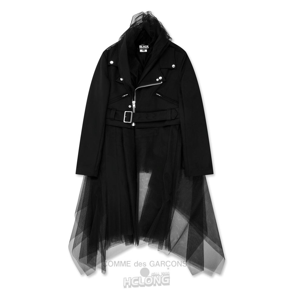 Comme Des Garcons BLACK Comme des Garçons - Tulle Zip Jacket Oberbekleidung Schwarz | 28146-YIPA