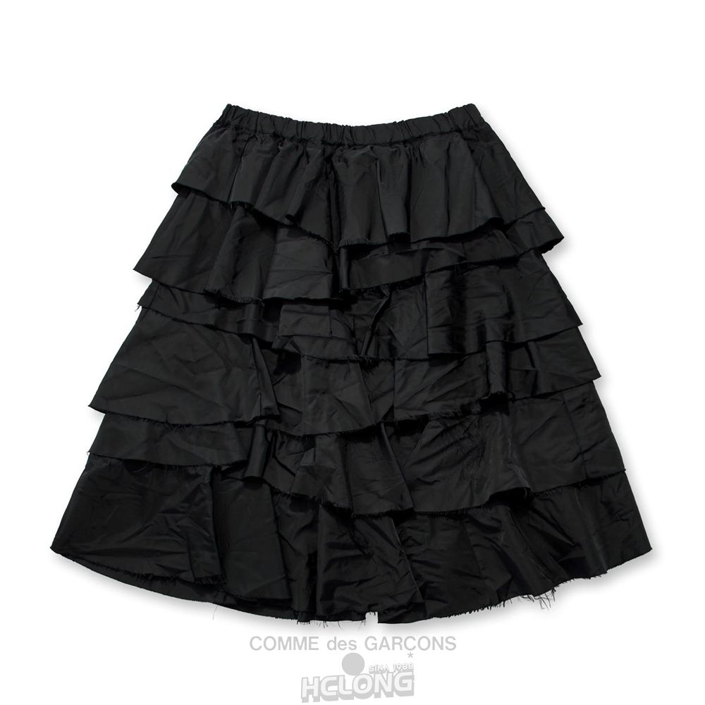 Comme Des Garcons BLACK Comme des Garçons - Tiered Skirt Hemd Schwarz | 31865-KQSB