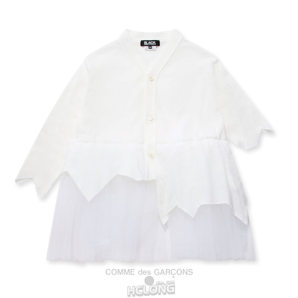 Comme Des Garcons BLACK Comme des Garçons - Cardigan Cardigans Weiß | 34579-ZQON