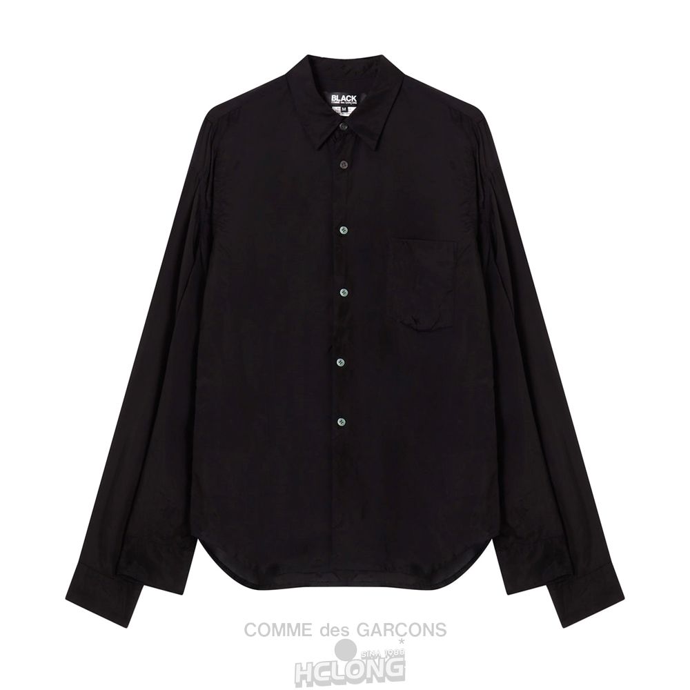 Comme Des Garcons BLACK Comme des Garçons - Taffeta Shirt Hemd Schwarz | 47298-QIVM