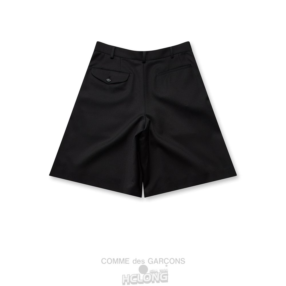 Comme Des Garcons BLACK Comme des Garçons - Wolle Gabardine Pants Hose Schwarz | 61438-KJNI