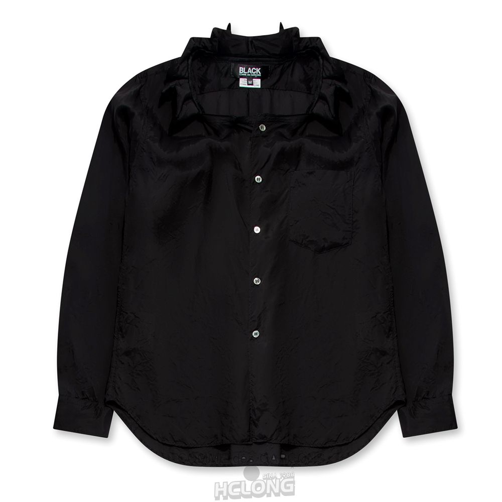 Comme Des Garcons BLACK Comme des Garçons - Cupra Taffeta Shirt Hemd Schwarz | 62439-SULX