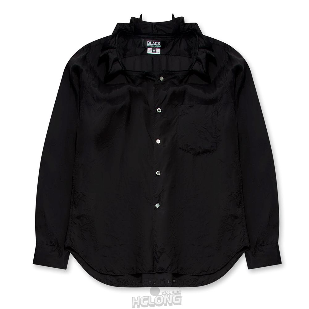 Comme Des Garcons BLACK Comme des Garçons - Cupra Taffeta Shirt Hemd Schwarz | 62439-SULX