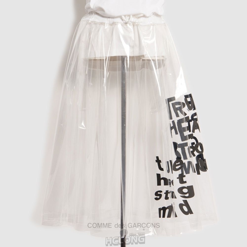 Comme Des Garcons BLACK Comme des Garçons - Clear Message Skirt Hemd Clear | 62935-GSPO