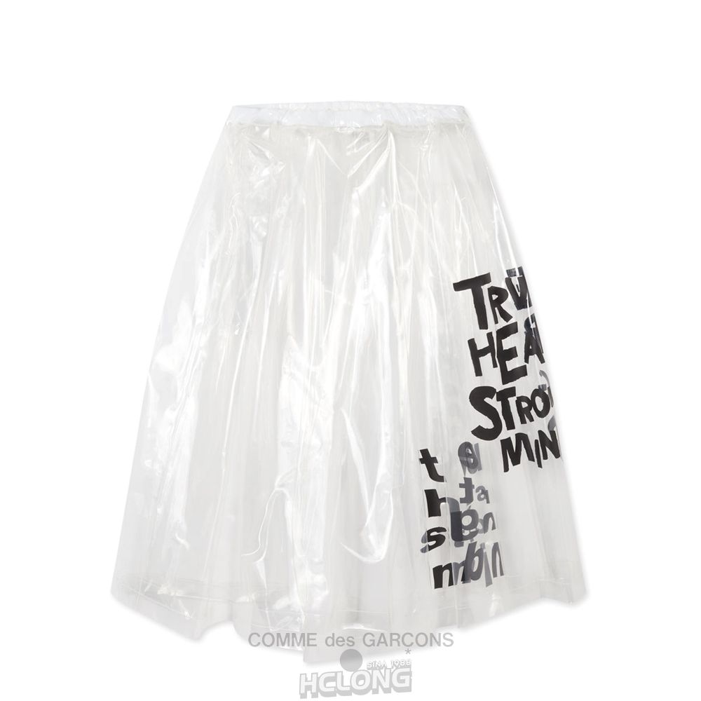 Comme Des Garcons BLACK Comme des Garçons - Clear Message Skirt Hemd Clear | 62935-GSPO