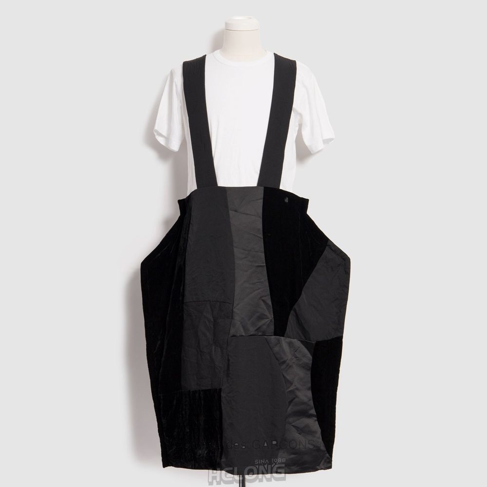 Comme Des Garcons BLACK Comme des Garçons - Patchwork Pinafore Röcke Schwarz | 73418-WZOY
