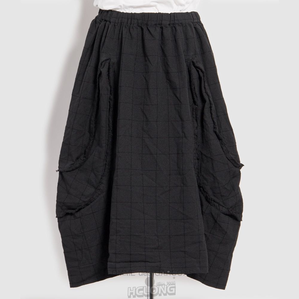 Comme Des Garcons BLACK Comme des Garçons - Raw Polyester Skirt Röcke Schwarz | 96175-SEXU