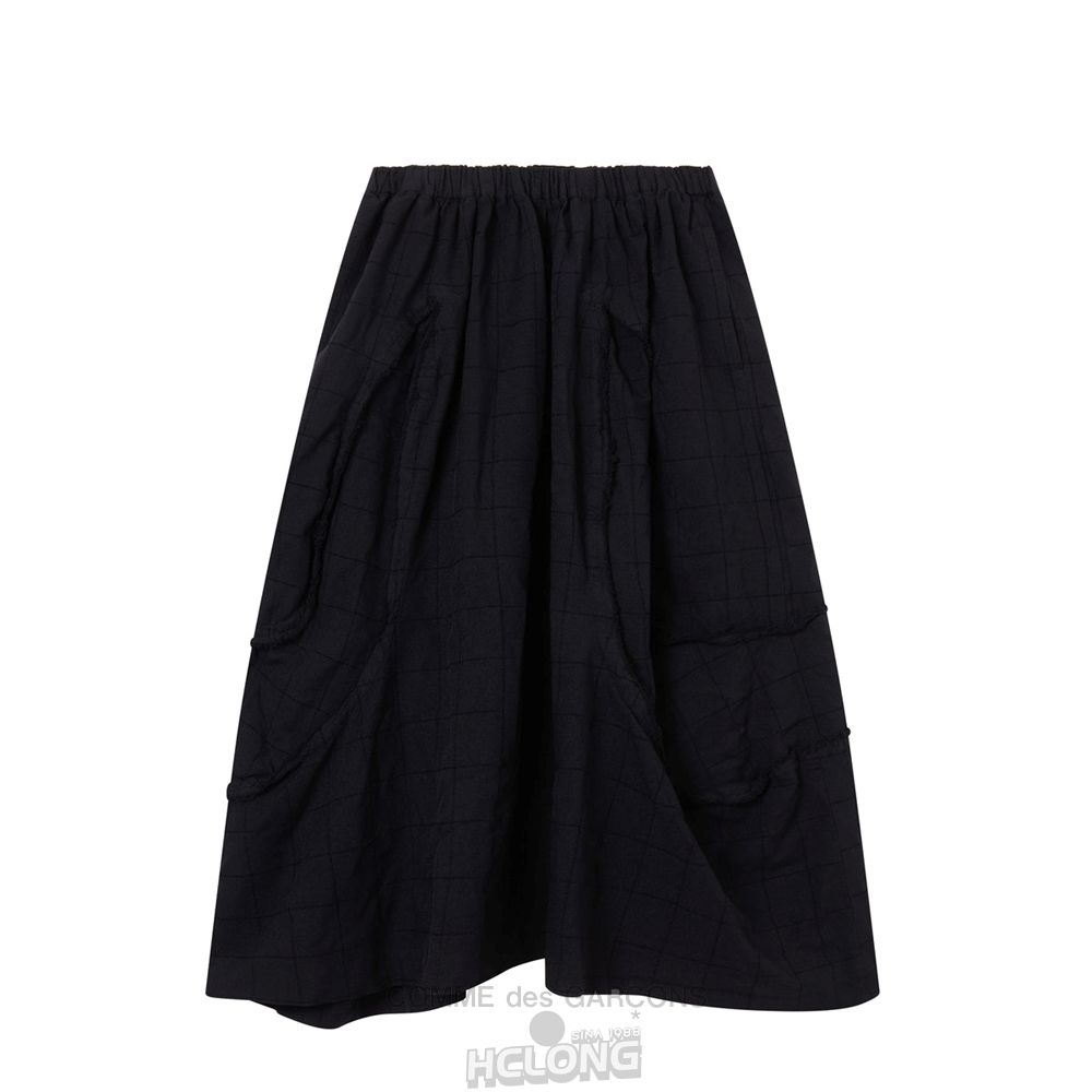 Comme Des Garcons BLACK Comme des Garçons - Raw Polyester Skirt Röcke Schwarz | 96175-SEXU