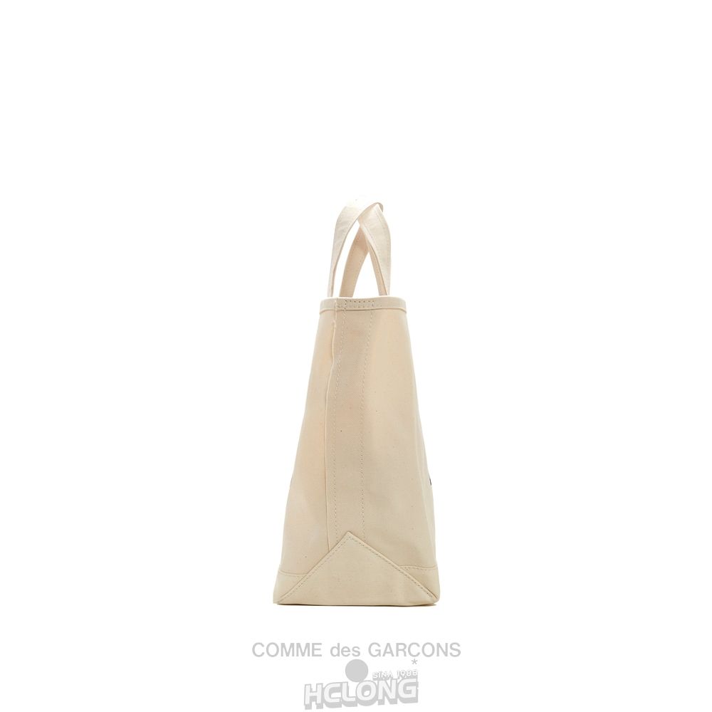 Comme Des Garcons CDG Beatles - Canvas Small Tote Bag Tasche Natural | 20531-TCWX