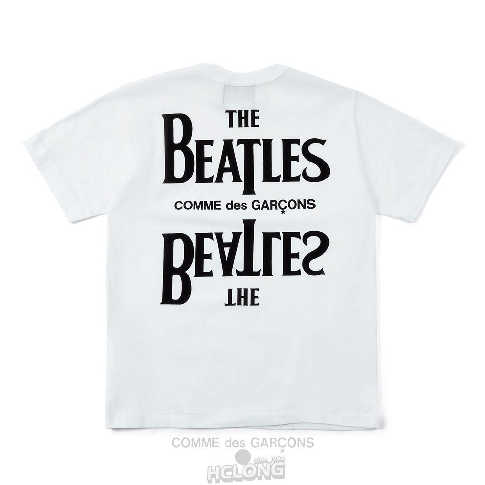 Comme Des Garcons CDG Beatles - Logo T-Shirt T-Shirts Weiß | 38921-CNAB