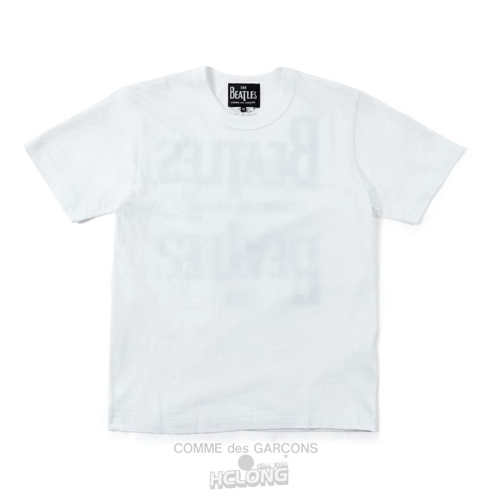 Comme Des Garcons CDG Beatles - Logo T-Shirt T-Shirts Weiß | 38921-CNAB