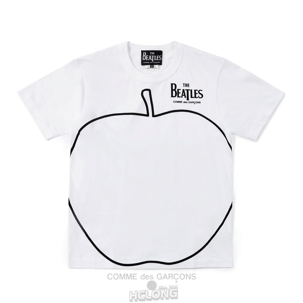 Comme Des Garcons CDG Beatles - Logo T-Shirt T-Shirts Weiß | 41038-WRHP