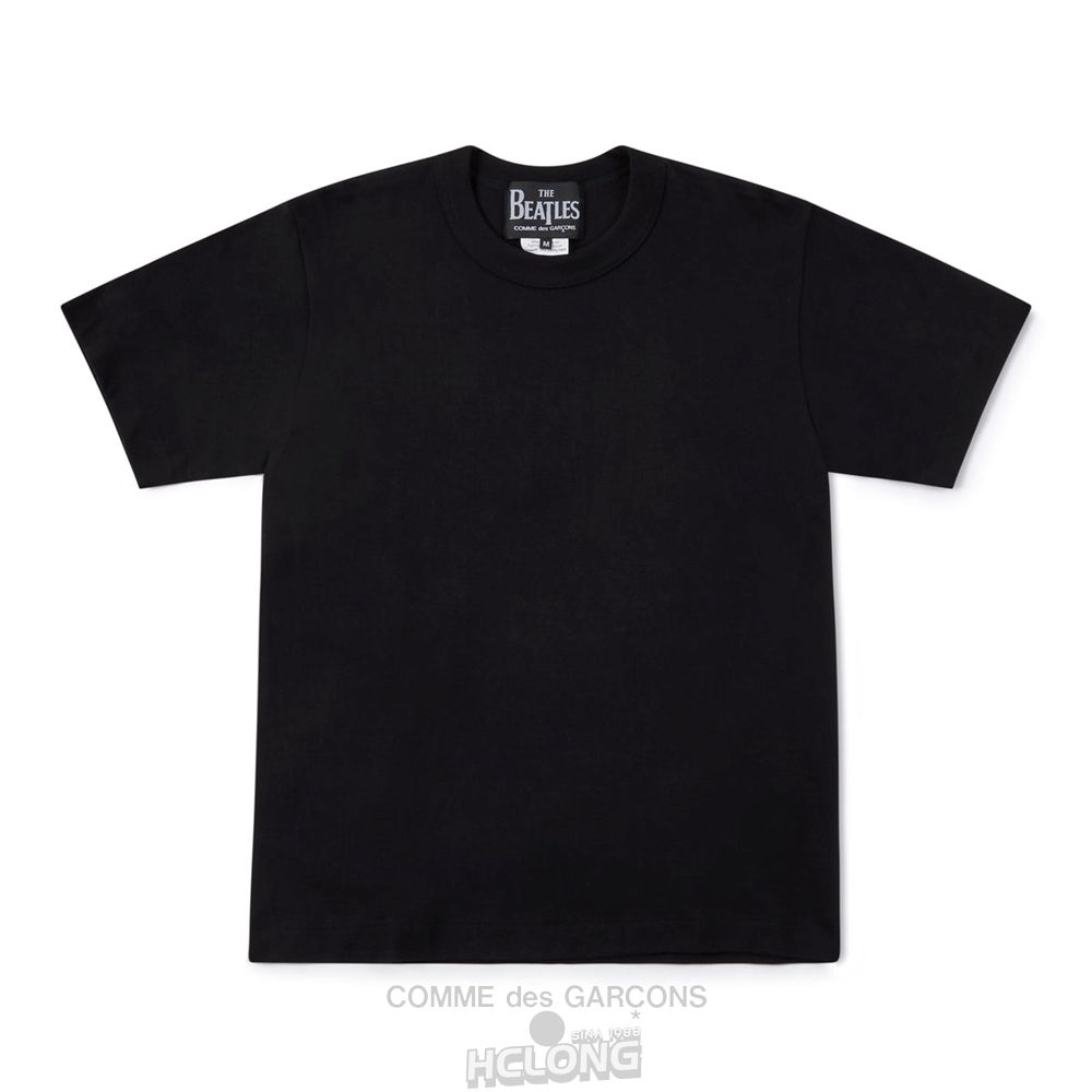 Comme Des Garcons CDG Beatles - Logo T-Shirt T-Shirts Schwarz | 63829-IDHU