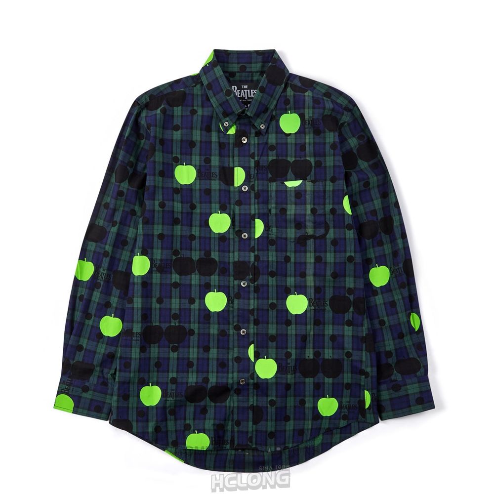 Comme Des Garcons CDG Beatles - Shirt Hemd Navy | 13475-SNEM