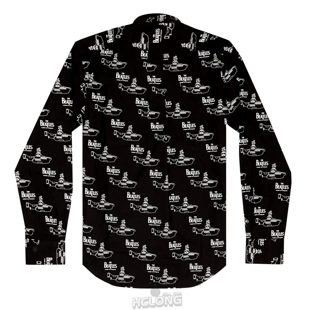 Comme Des Garcons CDG Beatles - Shirt Hemd Schwarz Weiß | 59423-VJGE