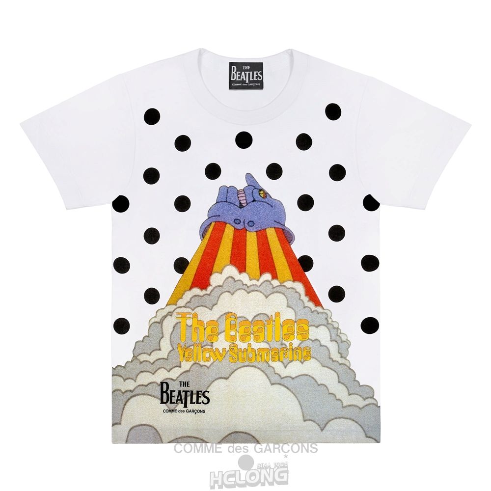 Comme Des Garcons CDG Beatles - Submarine T-Shirt T-Shirts Schwarz | 10326-JXUE