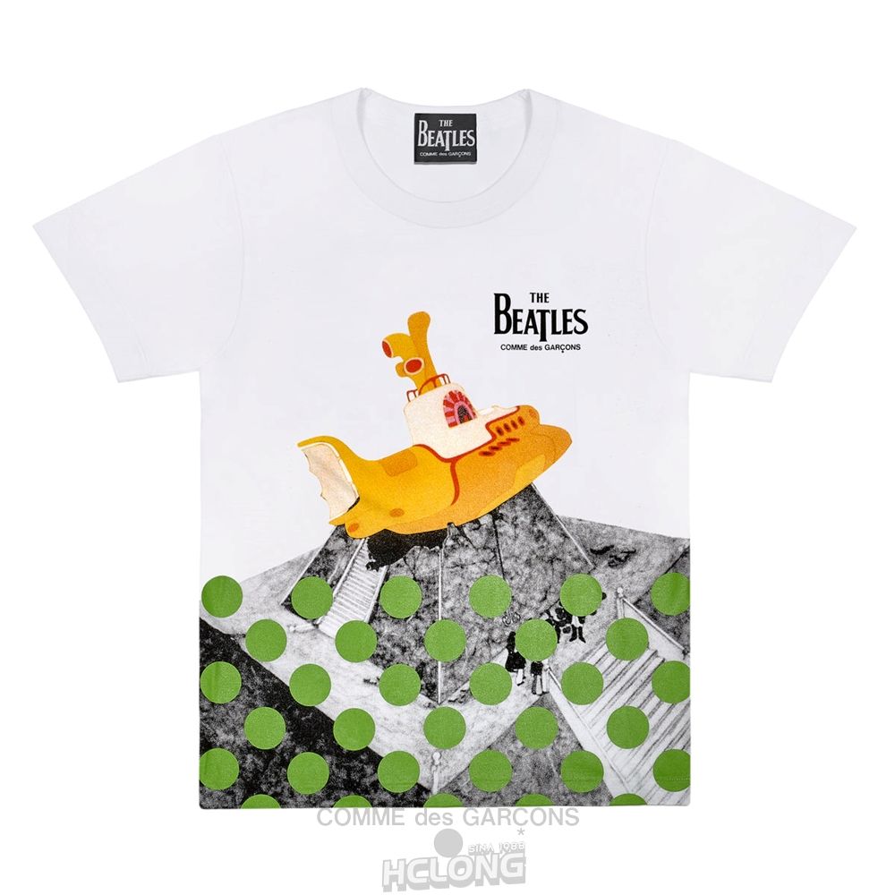 Comme Des Garcons CDG Beatles - Submarine T-Shirt T-Shirts Grün | 92631-GLZA
