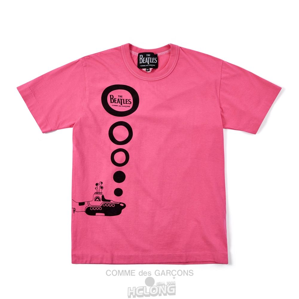 Comme Des Garcons CDG Beatles - T-Shirt T-Shirts Rosa | 48107-RDXN