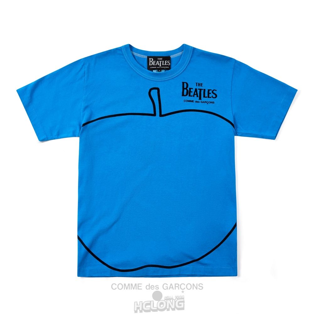 Comme Des Garcons CDG Beatles - T-Shirt T-Shirts Blau | 80231-FLYD