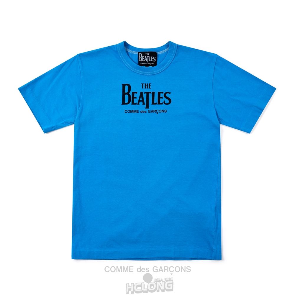 Comme Des Garcons CDG Beatles – T-Shirt T-Shirts Blau | 25940-UMPH