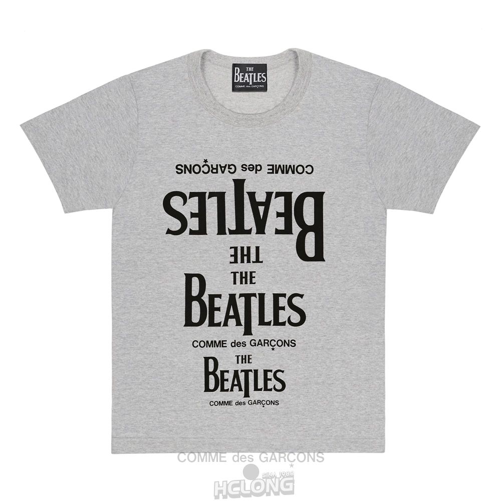 Comme Des Garcons CDG Beatles – T-Shirt T-Shirts Grau | 48079-ODVK