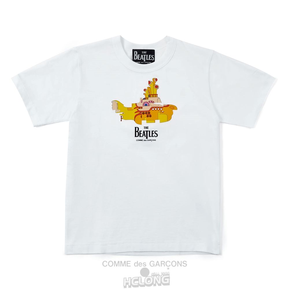 Comme Des Garcons CDG Beatles – T-Shirt T-Shirts Weiß | 59163-BPVY