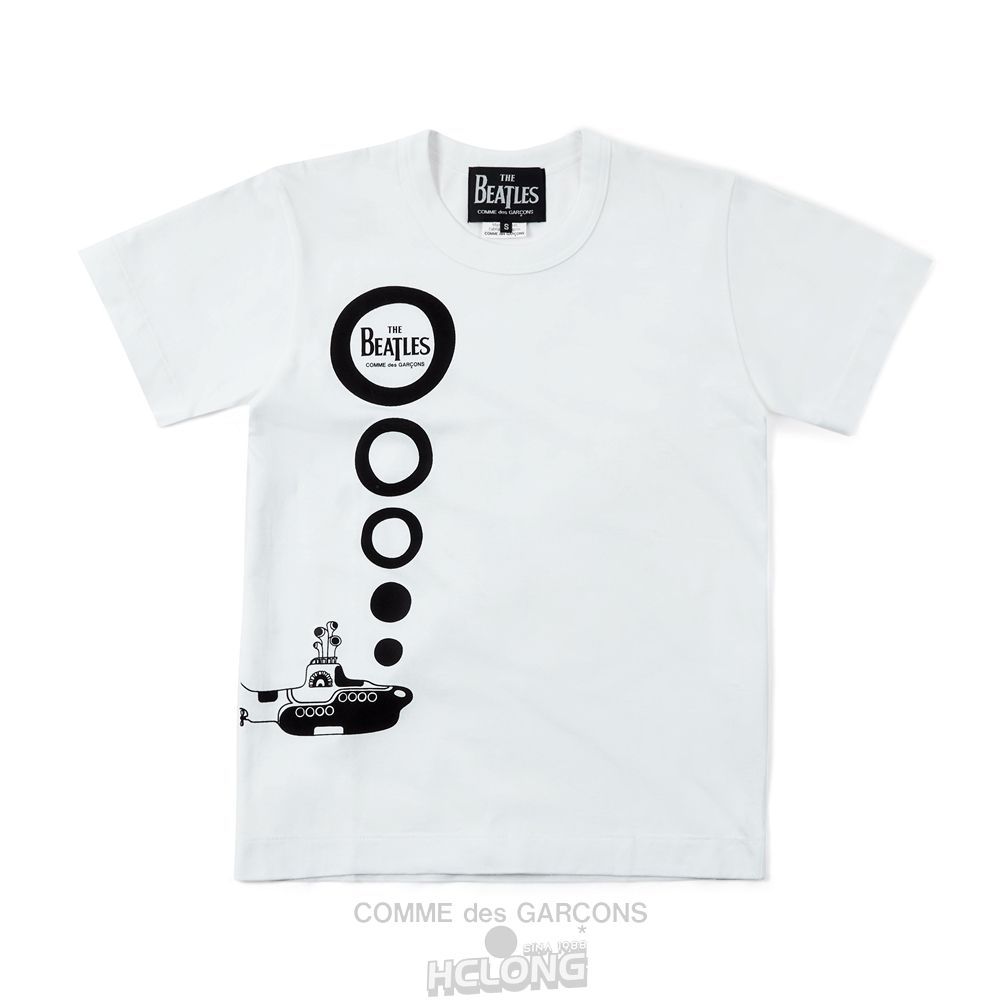 Comme Des Garcons CDG Beatles – T-Shirt T-Shirts Weiß | 63518-SYQN