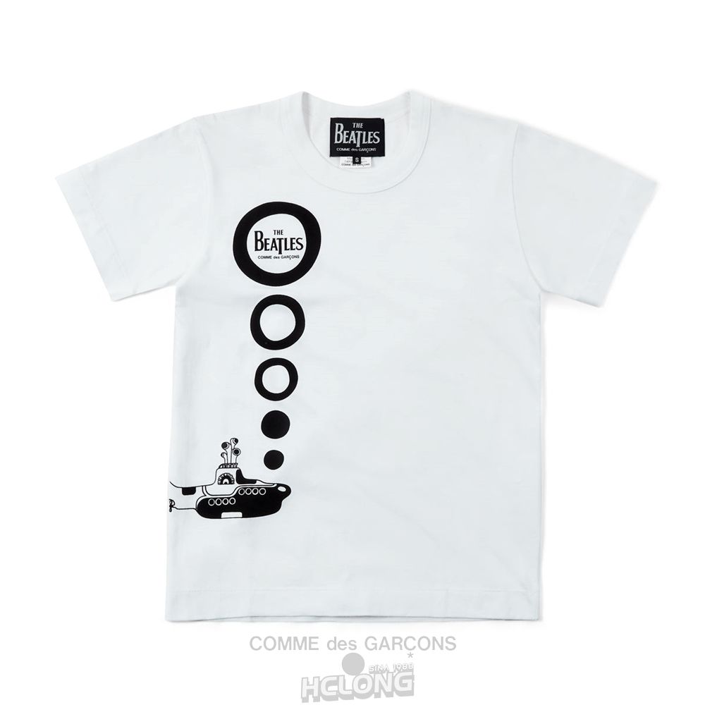 Comme Des Garcons CDG Beatles – T-Shirt T-Shirts Weiß | 63518-SYQN