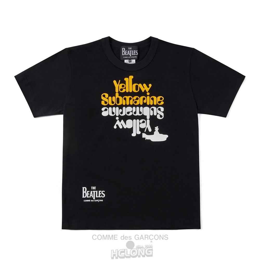 Comme Des Garcons CDG Beatles – T-Shirt T-Shirts Schwarz | 84152-XJSV
