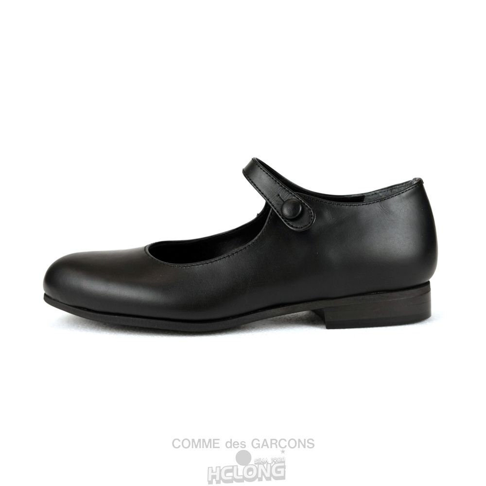 Comme Des Garcons CDG GIRL Kip Leder Mary Jane Schuhe Schwarz | 04865-WKUC